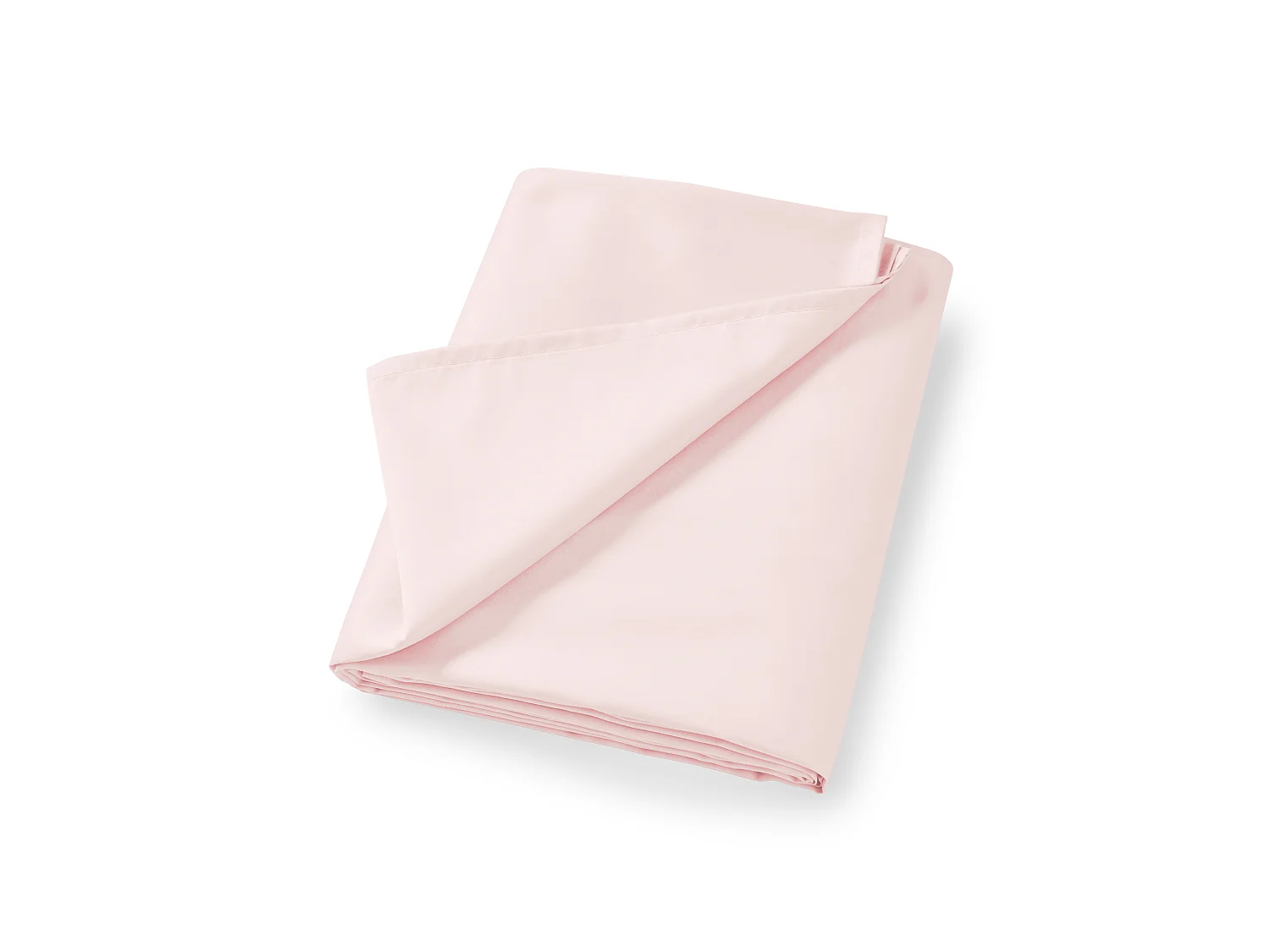 Bianca Fine Linens 400 Thread Count Cotton Sateen King Flat Sheet Blush Pink