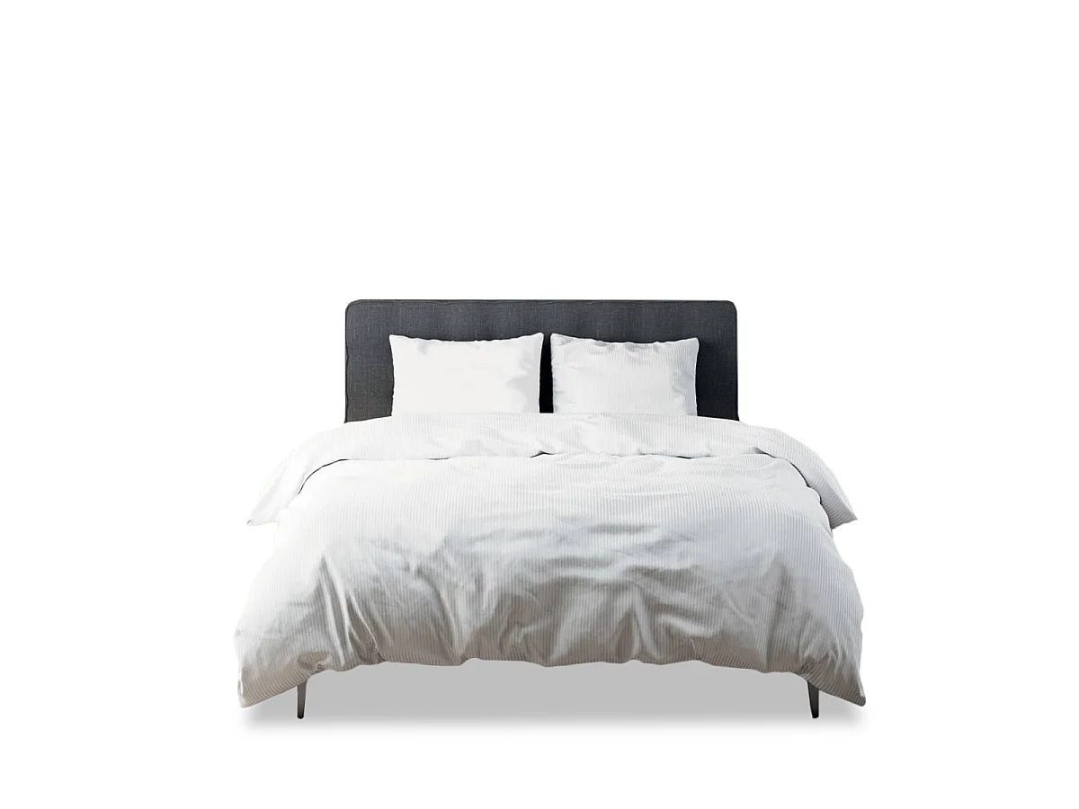 Housse de couette Satin de coton VERSATIN - Blanc - 240x260