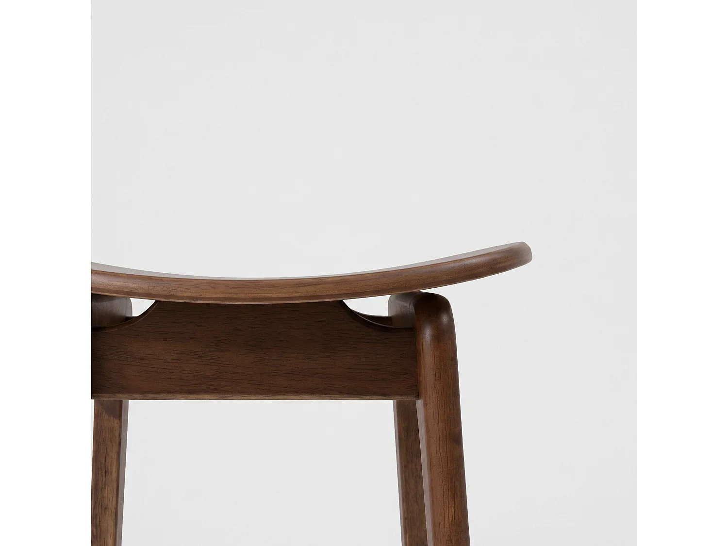 Lot de 2 tabourets pour îlot central 63 cm en bois foncé - Jude