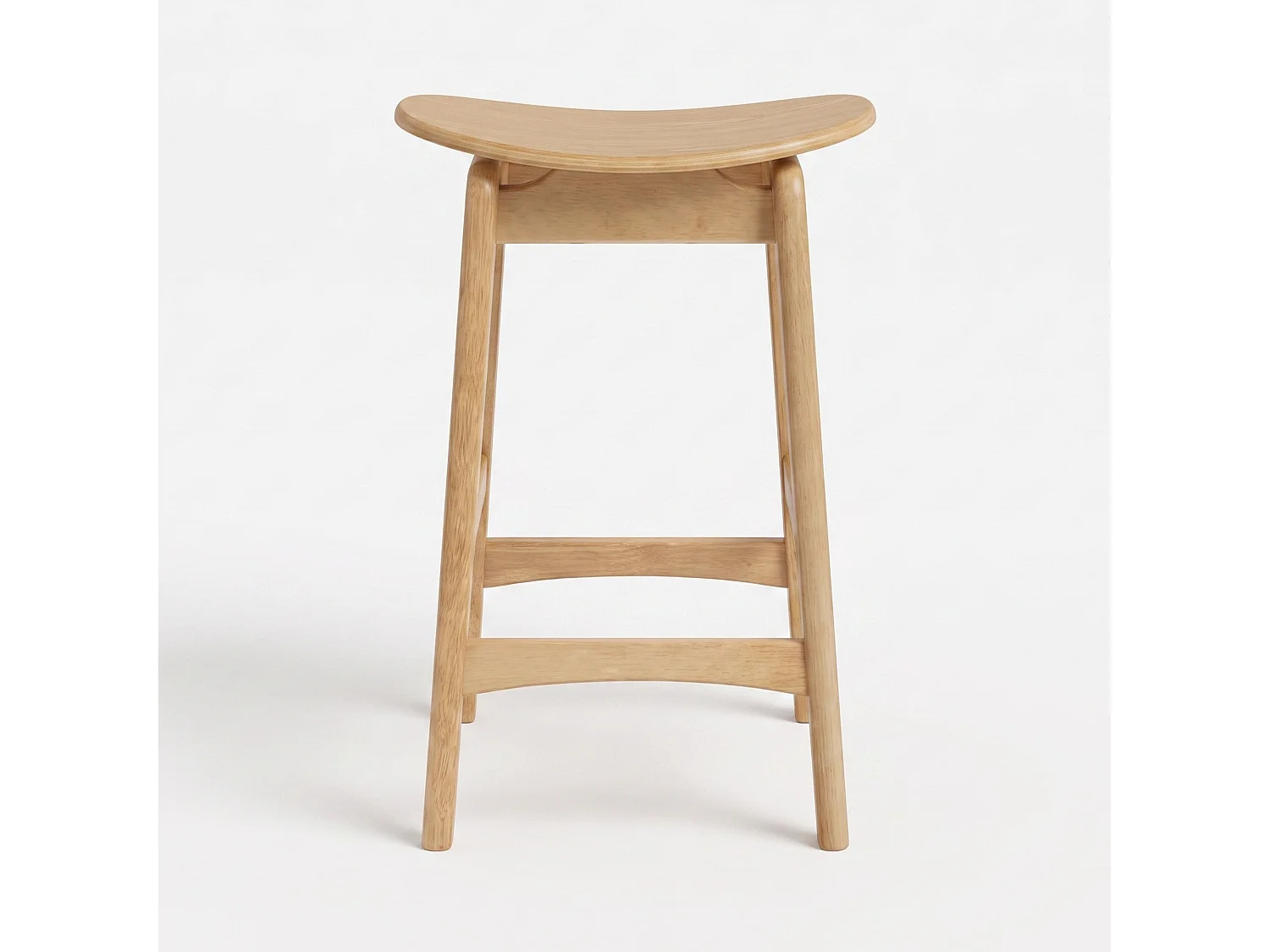 2er-Set Barhocker für Kücheninsel, 63 cm, helles Holz - Jude