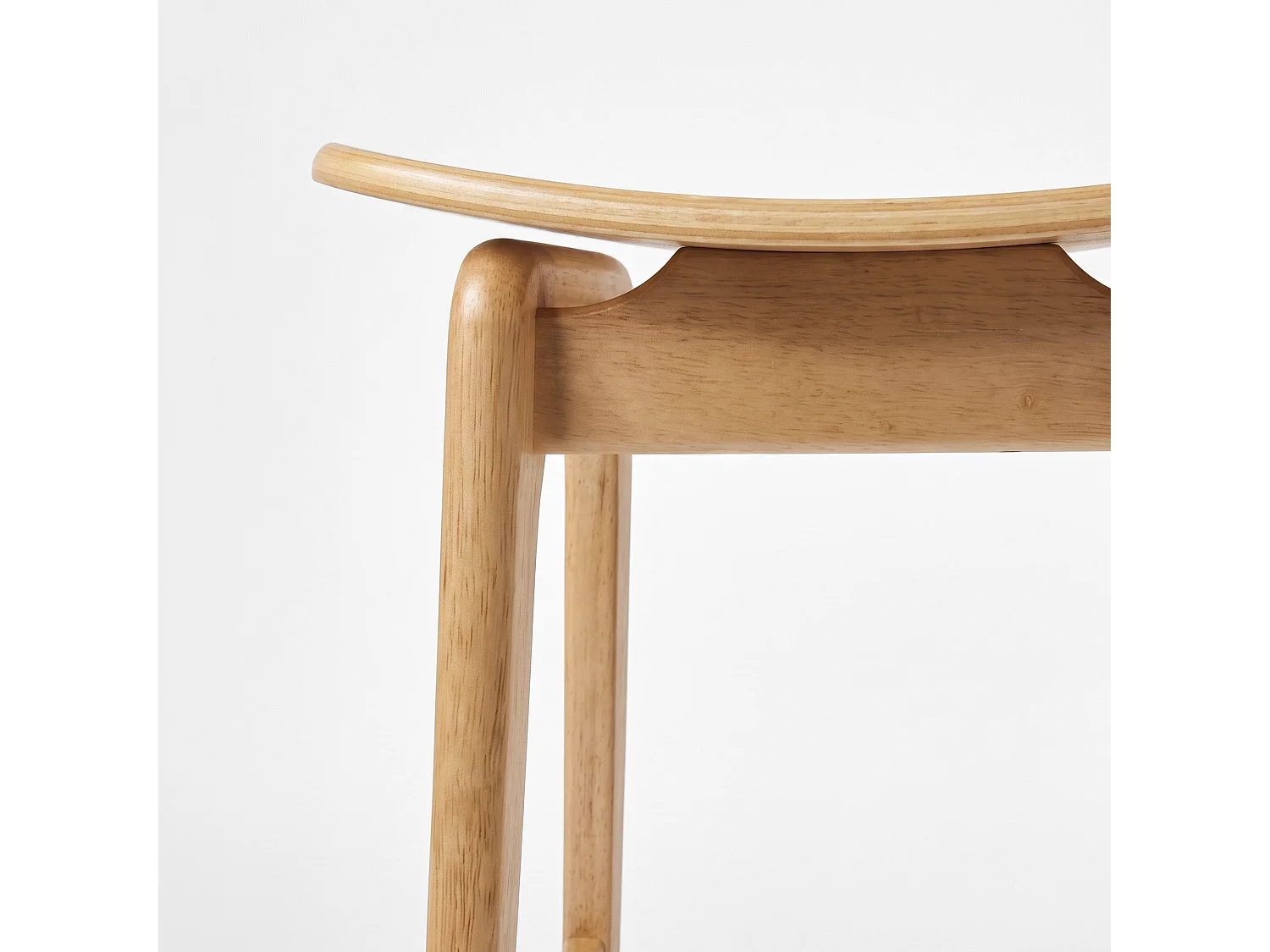 2er-Set Barhocker für Kücheninsel, 63 cm, helles Holz - Jude