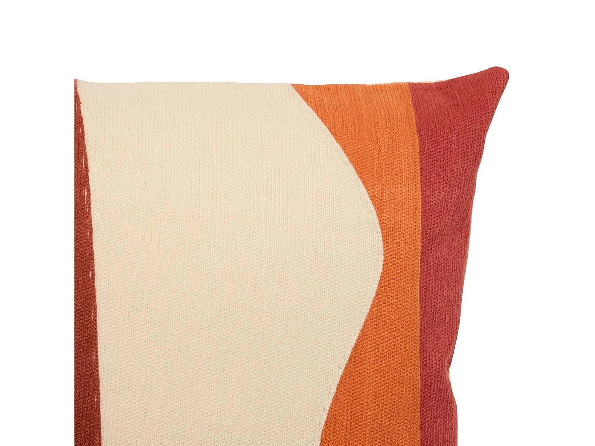 Coussin Déco en Coton "Homy" 35x75cm Multicolore