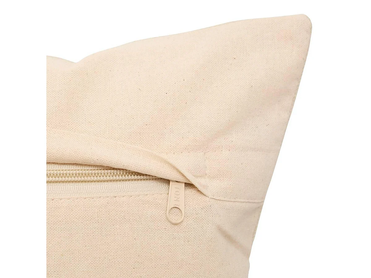 Coussin Déco en Coton "Homy" 35x75cm Multicolore