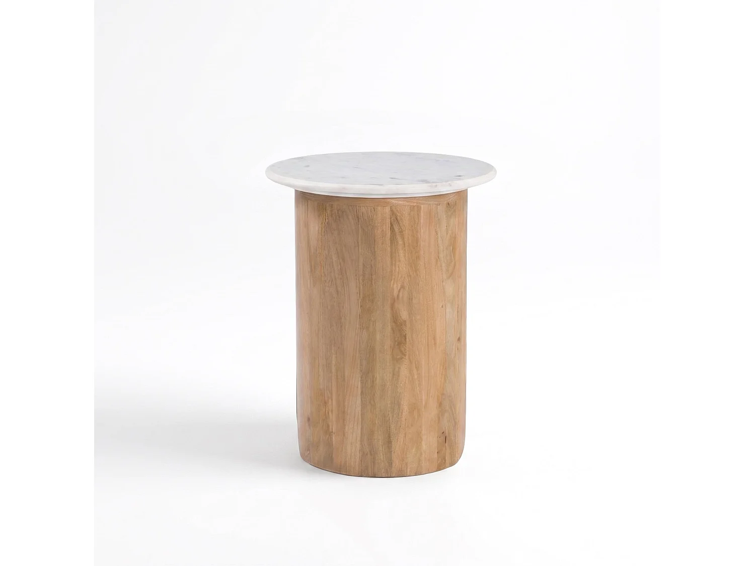 Beistelltisch aus Marmor und Mangoholz - Léana