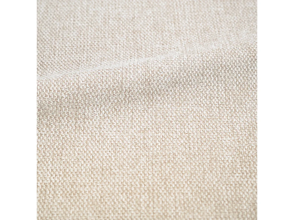 Silla de madera oscura y tela beige claro - Isis