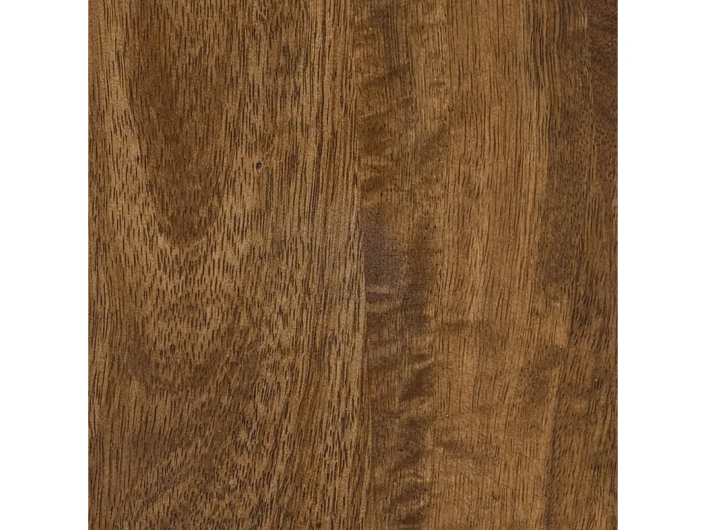 Set di 2 tavolini rotondi in legno di mango, Pallavi, Noce, 60x50x45 cm