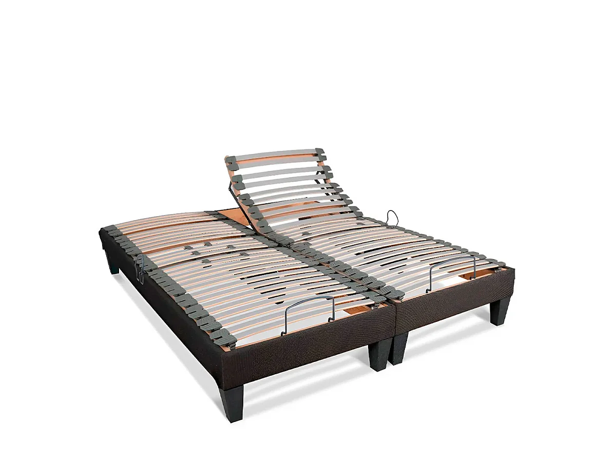 Ensemble Matelas Mémoire de forme ABSOLU avec sommier AMIRAL 2x90x200 cm