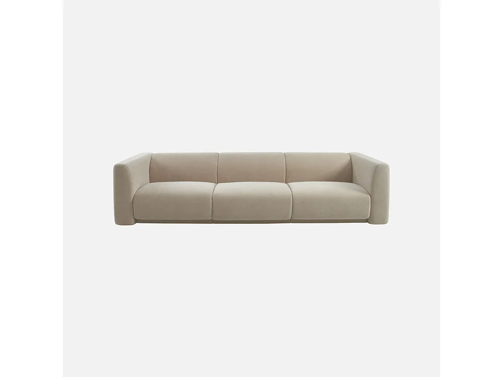 Canapé 4 places tissu beige - Kosmo