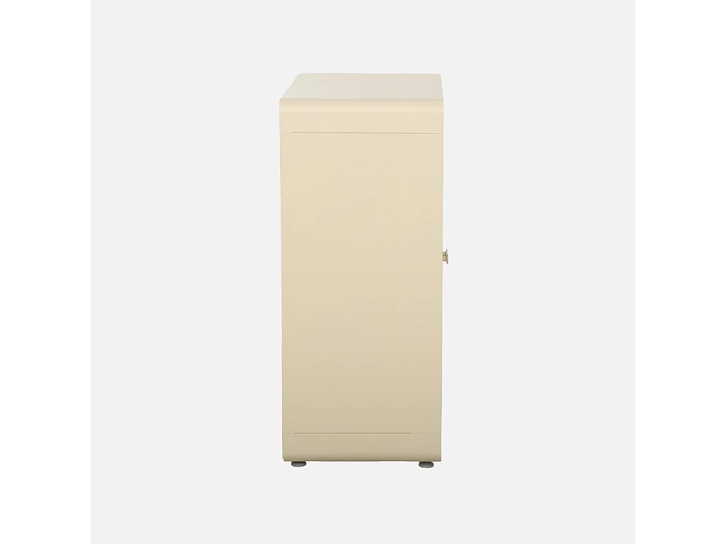 Credenza armadio metallo 2 ante, Tribeca, Beige, 94x80x40 cm