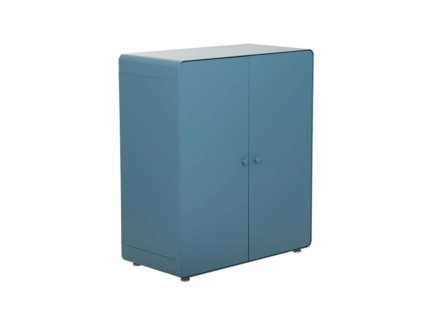 Commode armoire métal 2 portes bleu - Tribeca