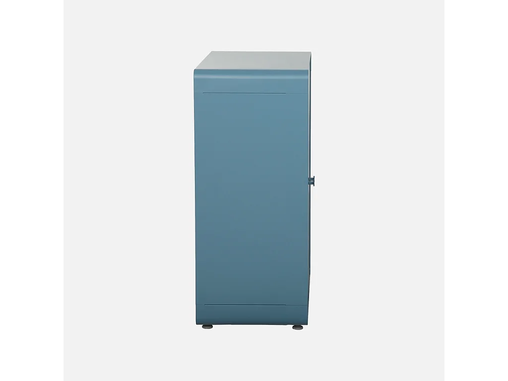 Commode armoire métal 2 portes bleu - Tribeca
