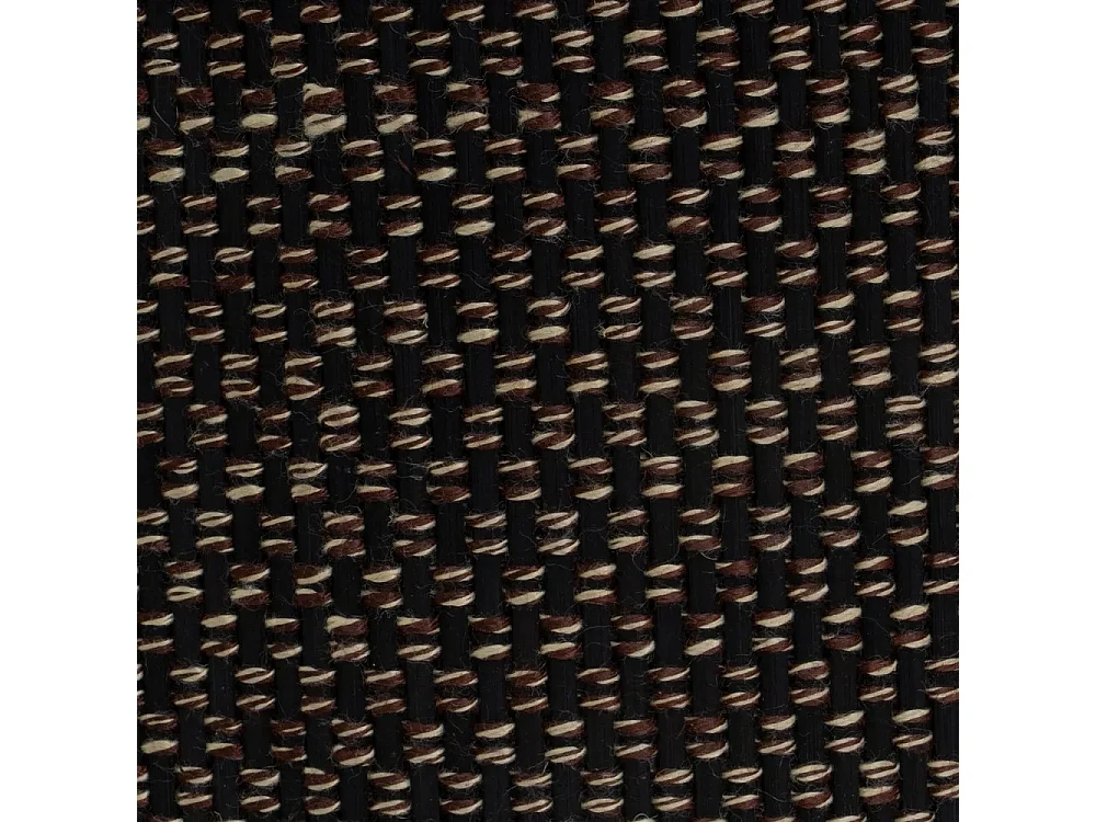 Lot de 4 Paniers de Rangement Ronds en Bambou Tressé et Tissu Noir,Corbeilles Multi-Usages Décoratives