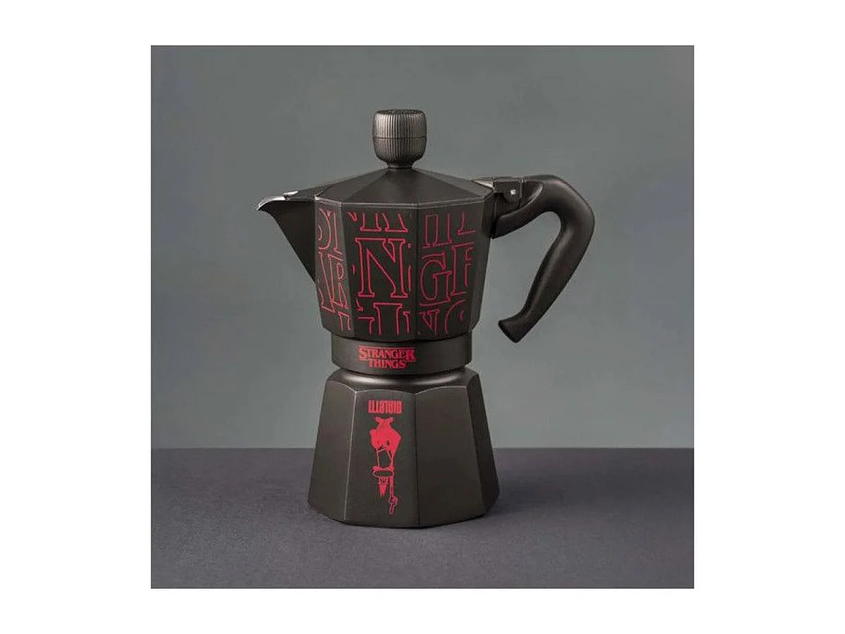 Bialetti Moka Express Stranger Things 3-Kops Koffiezetapparaat - Limited Edition