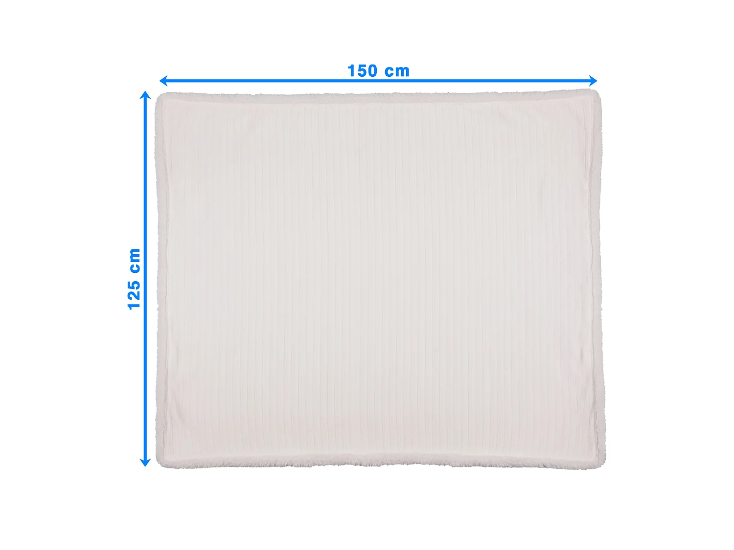 Koc Świąteczny Dekoracyjny Narzuta Na Łóżko 150x125 Cm Ozdoba Ciepły Biały
