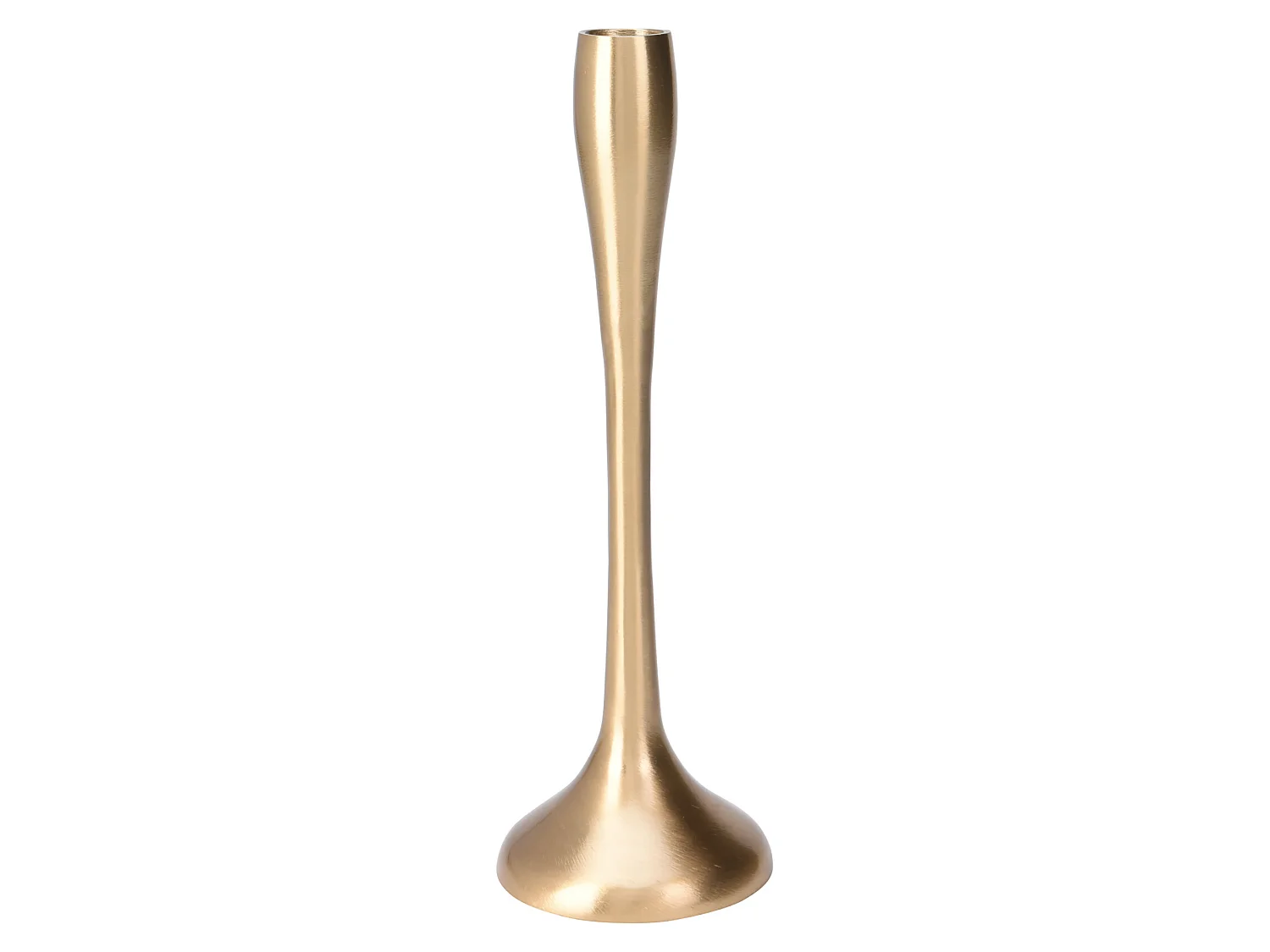Chandelier simple en aluminium doré 8,5x8,5x25,5 cm