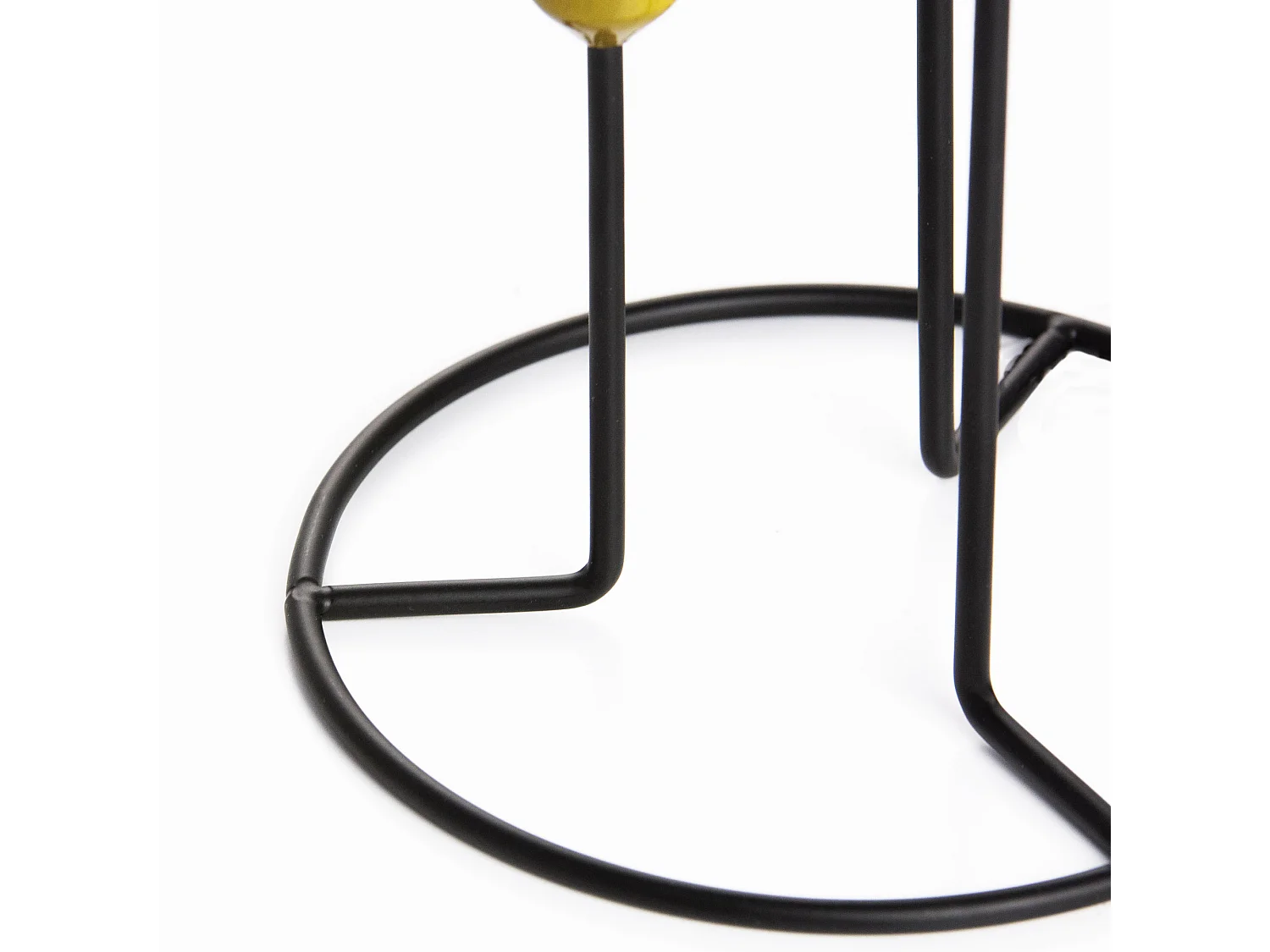 Portacandele da tavolo a 3 candele in metallo oro nero 20,5 cm