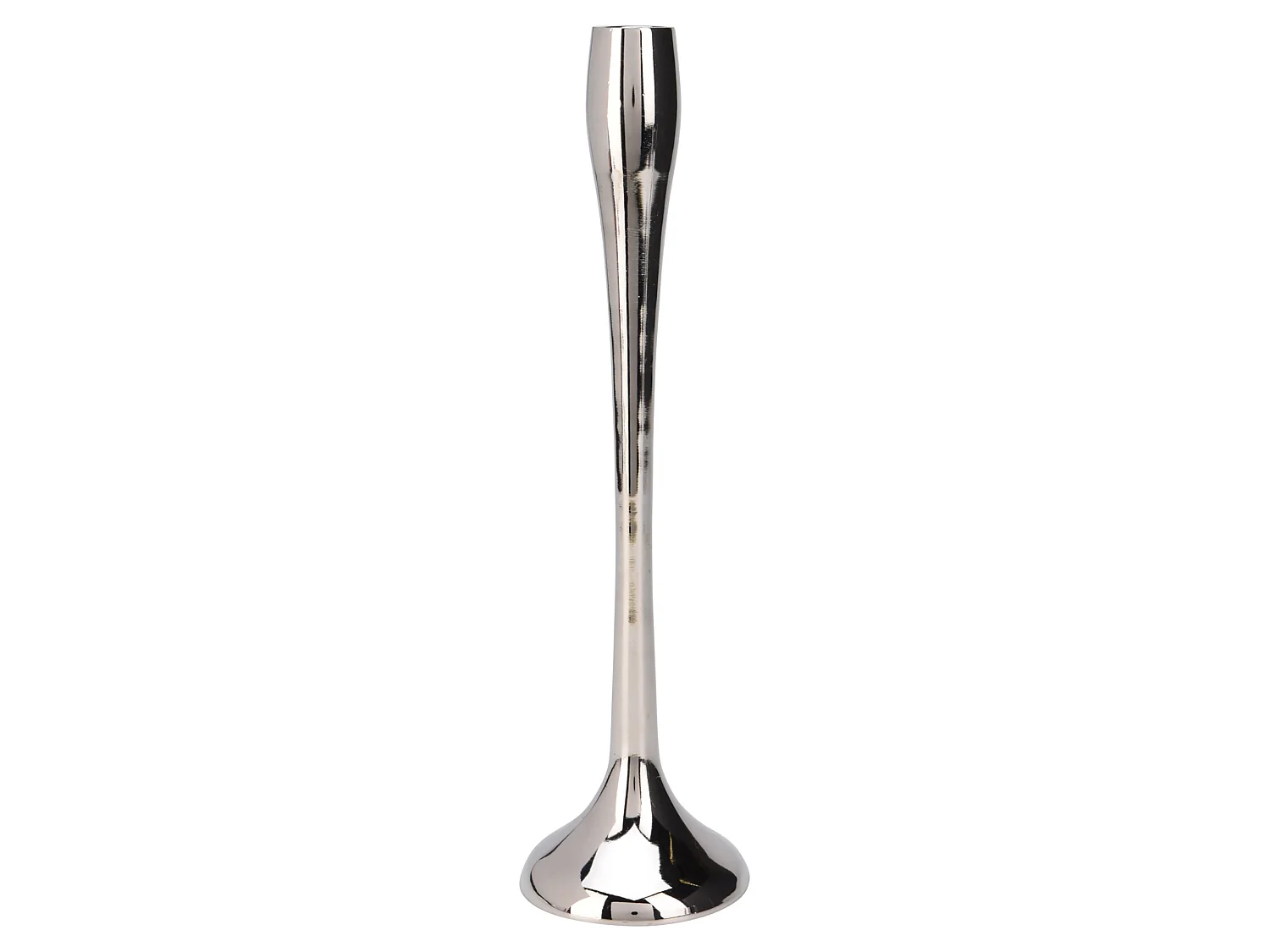 Chandelier simple élégant en aluminium argenté 8,5x8,5x31 cm