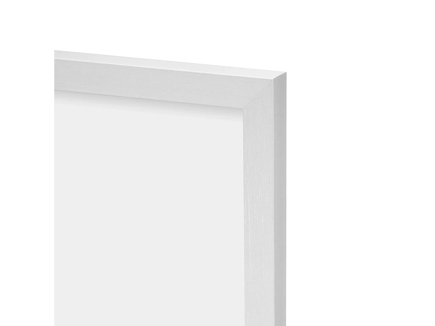 Cadre photo sur pied élégant polystyrène écologique plexi blanc 18x24 cm
