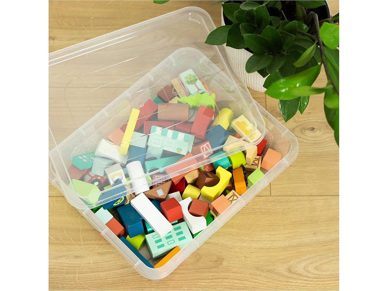 Boîte de rangement avec couvercle en plastique transparent MultiBox 40x33x10 cm, 10 L