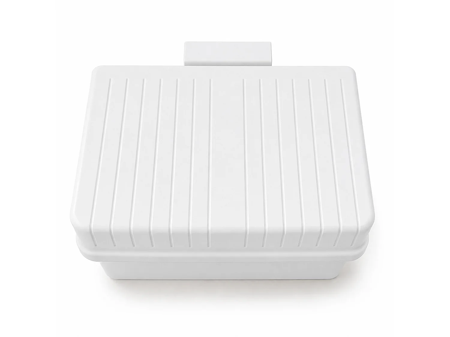 Poubelle de cuisine suspendue en plastique gris clair 21x17x14,5 cm