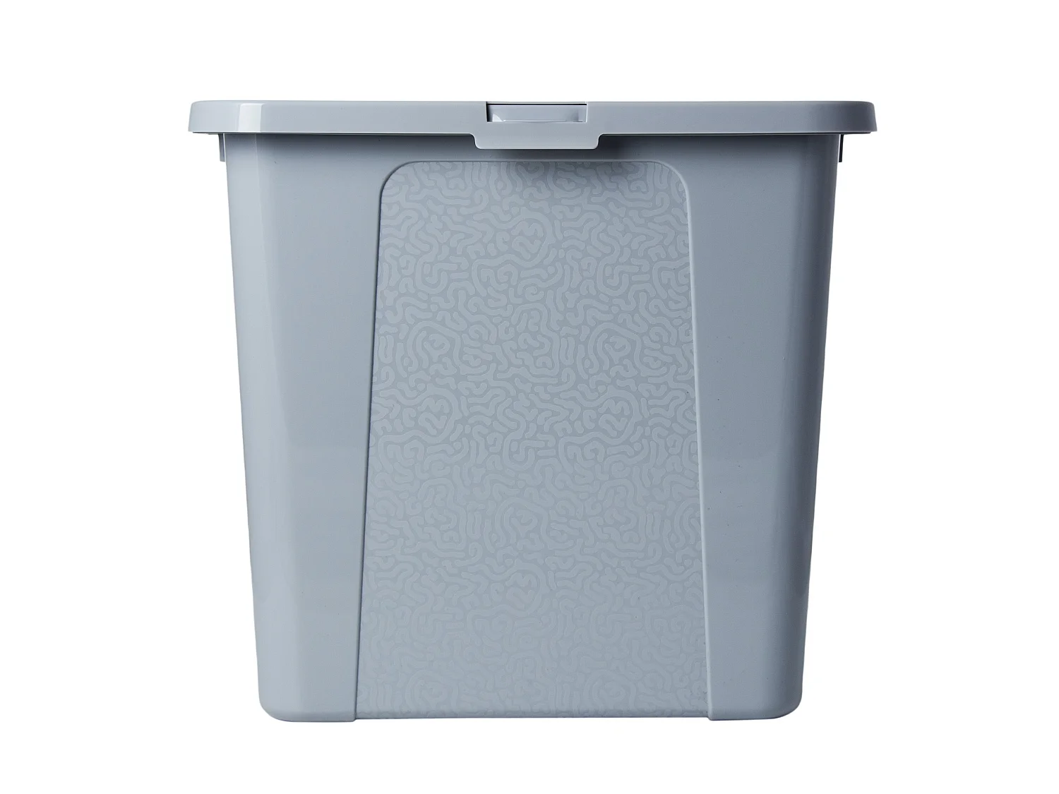 Boîte de rangement en plastique avec couvercle MultiBox décoratif gris 40x33x30 cm, 30 L