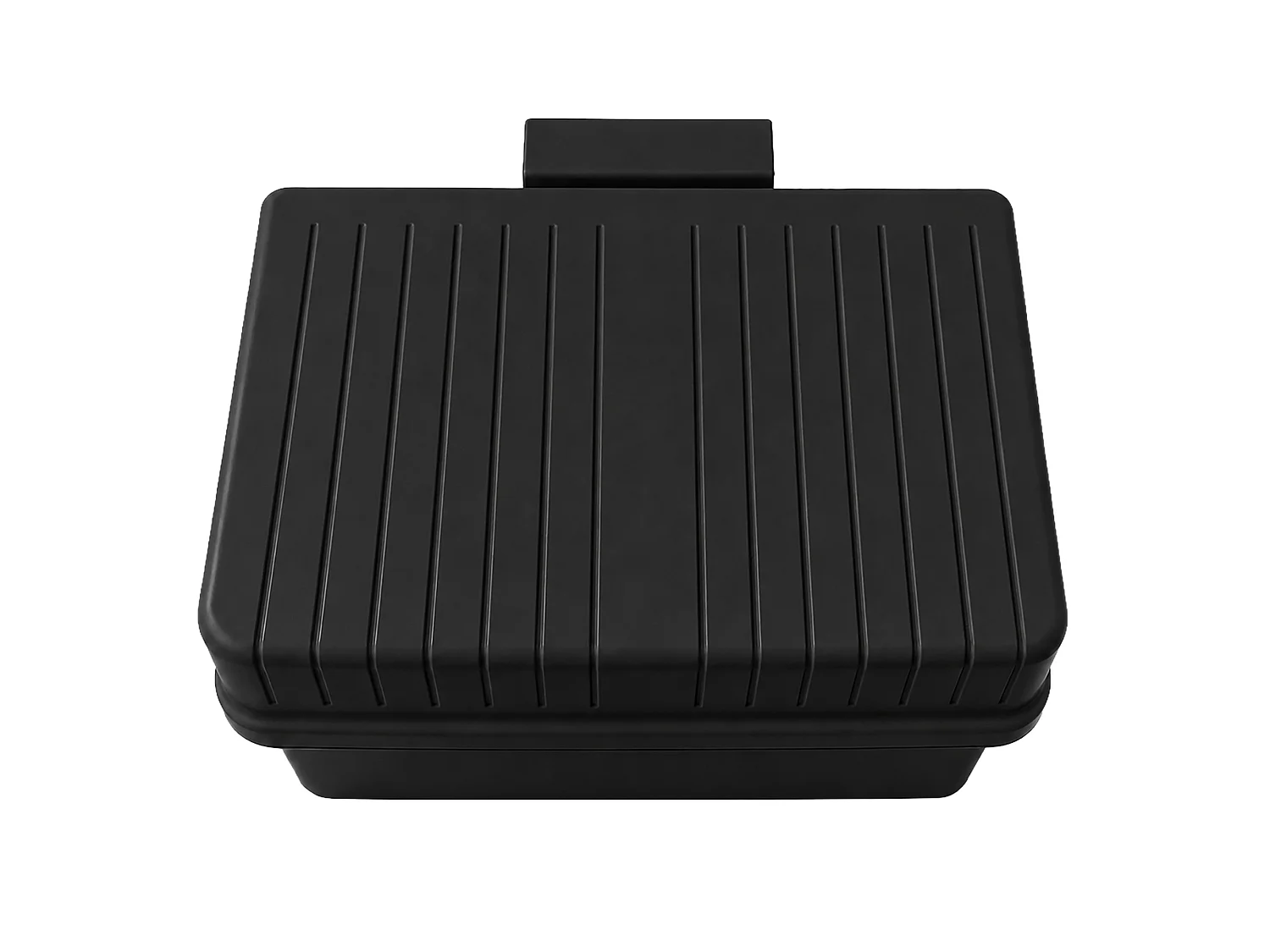 Poubelle de cuisine suspendue pour épluchures plastique noir 21x17x14,5 cm