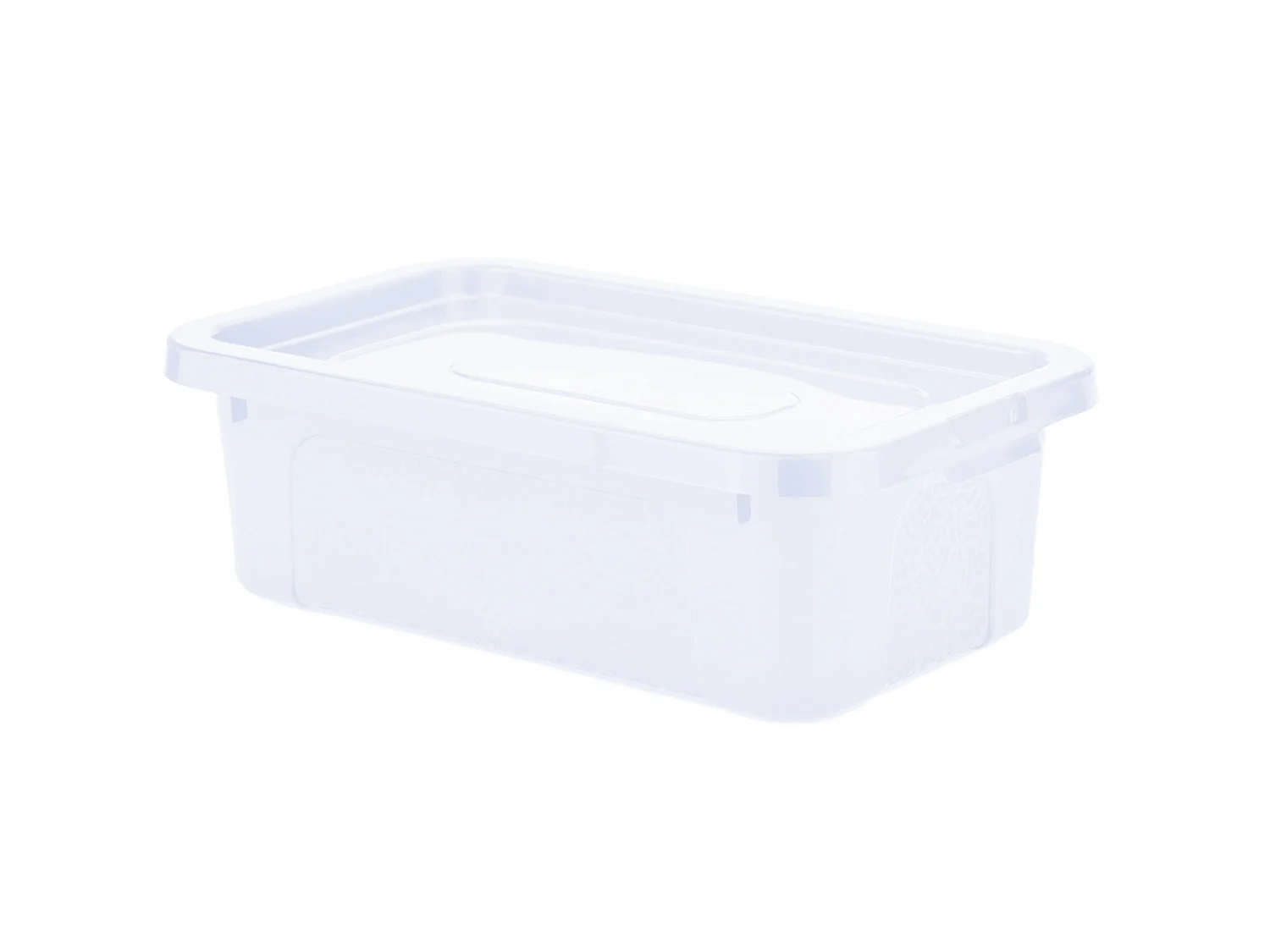 Boîte de rangement en plastique avec couvercle transparente 33x20x10 cm, 4,5 L