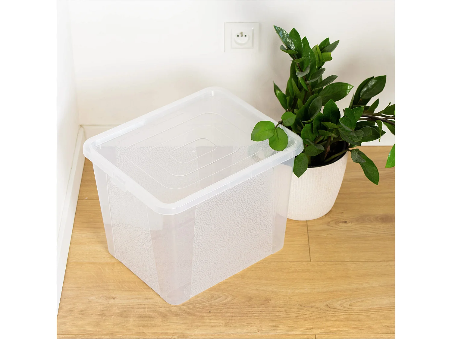 Boîte de rangement avec couvercle en plastique transparent MultiBox 40x33x30 cm, 30 L