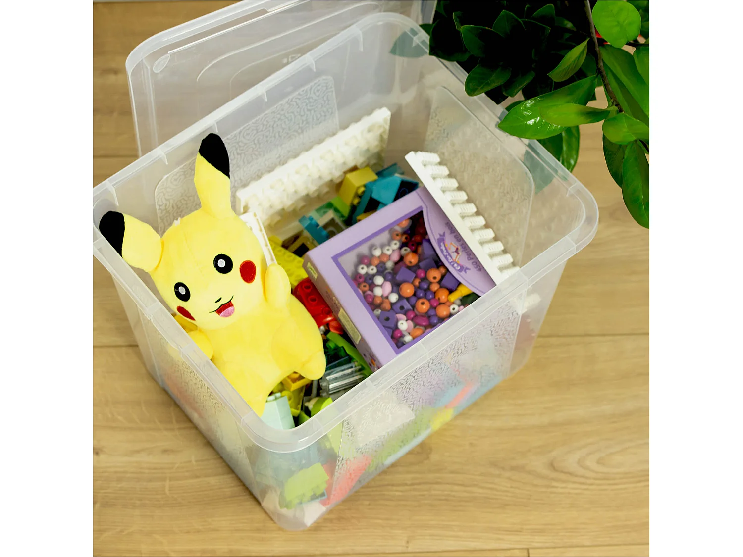 Boîte de rangement avec couvercle en plastique transparent MultiBox 40x33x30 cm, 30 L