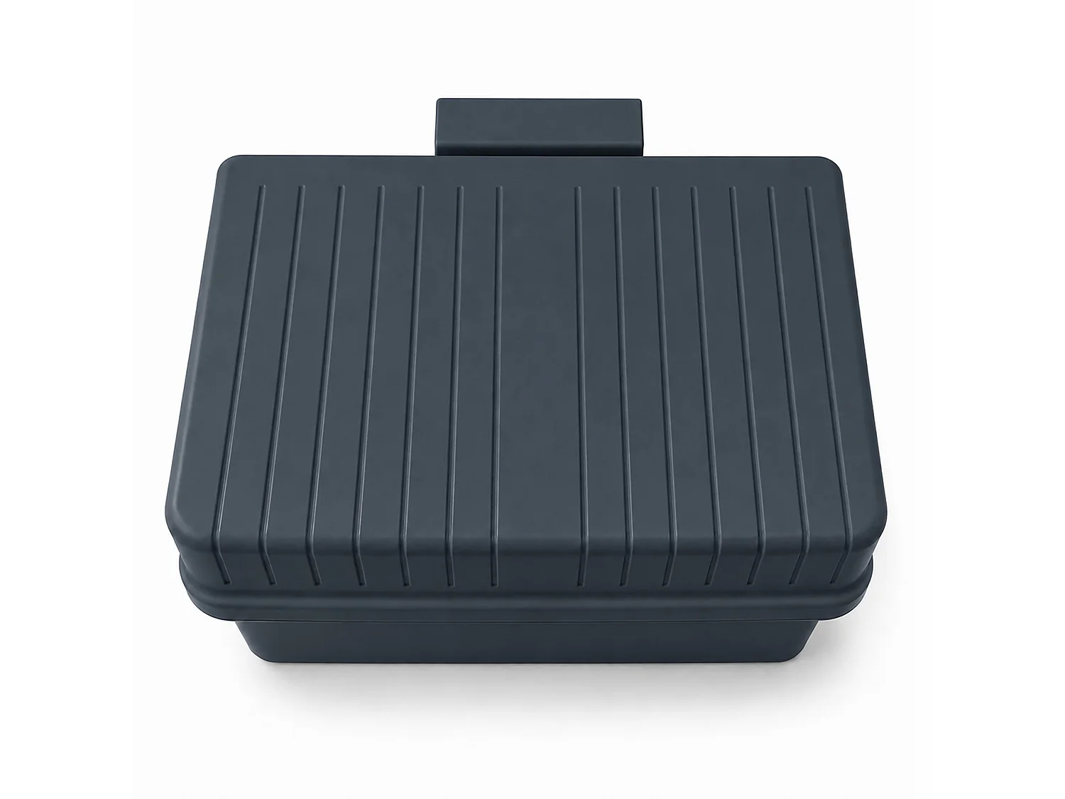 Poubelle de cuisine suspendue en plastique gris foncé 21x17x14,5 cm