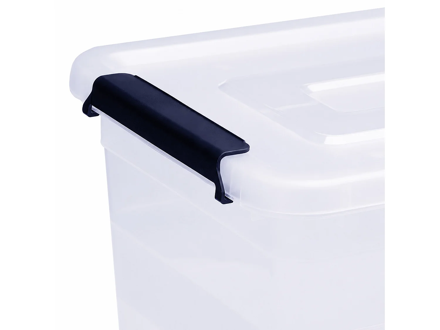 Boîte de rangement en plastique transparente 20 L 39x29x27 cm