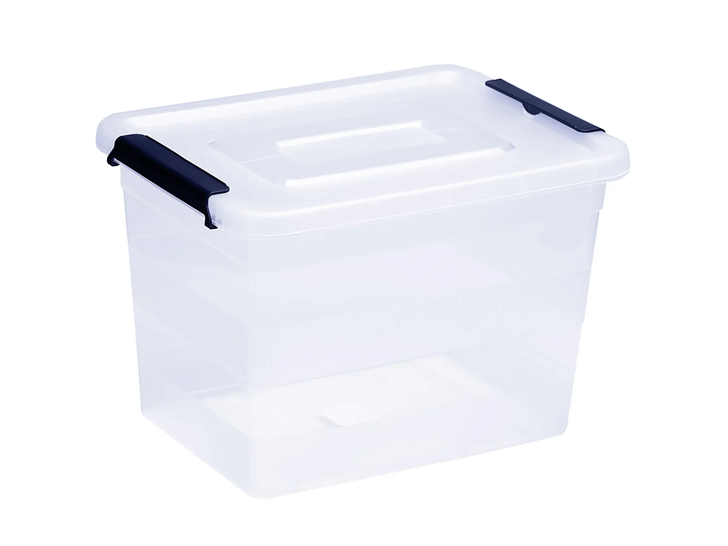 Boîte de rangement en plastique transparente 20 L 39x29x27 cm