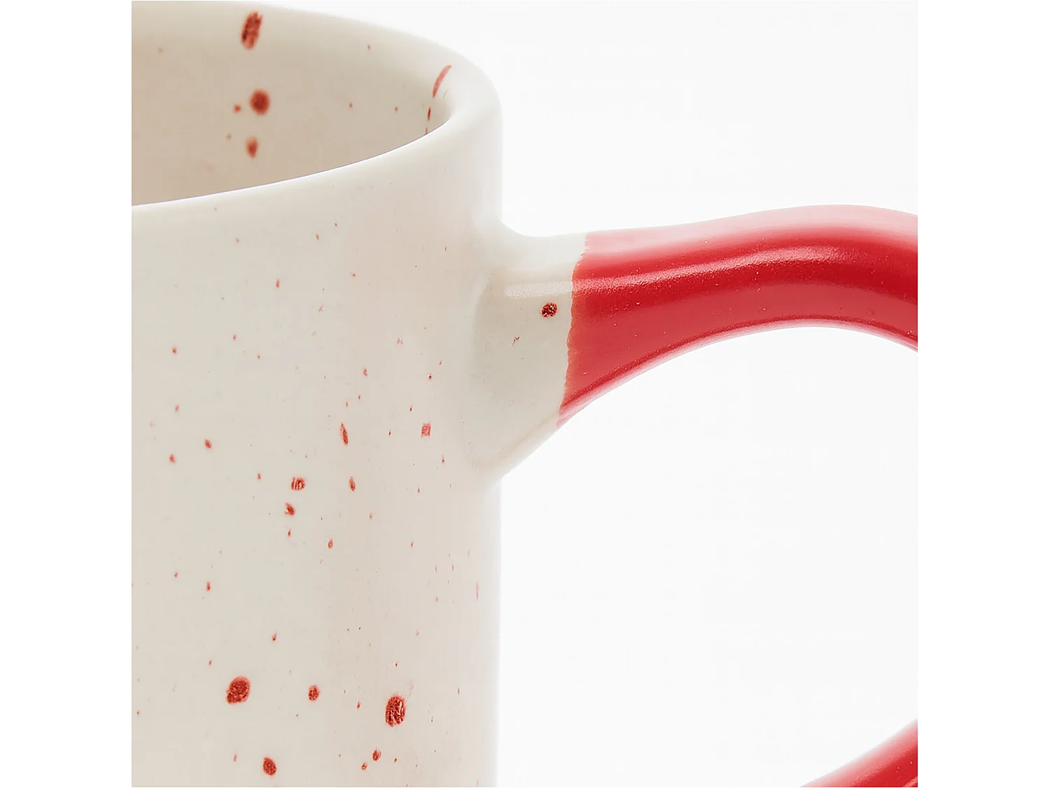 Mug de Noël avec anse en grès blanc XMAS 350 ml 95x65 mm