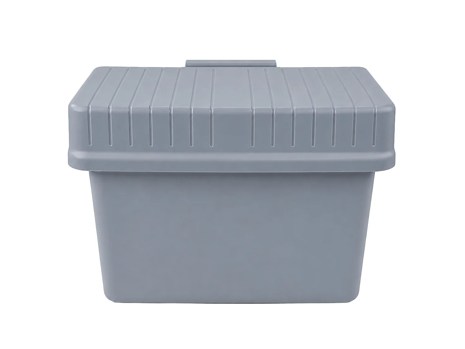 Poubelle de cuisine suspendue pour épluchures en plastique gris 21x17x14,5 cm