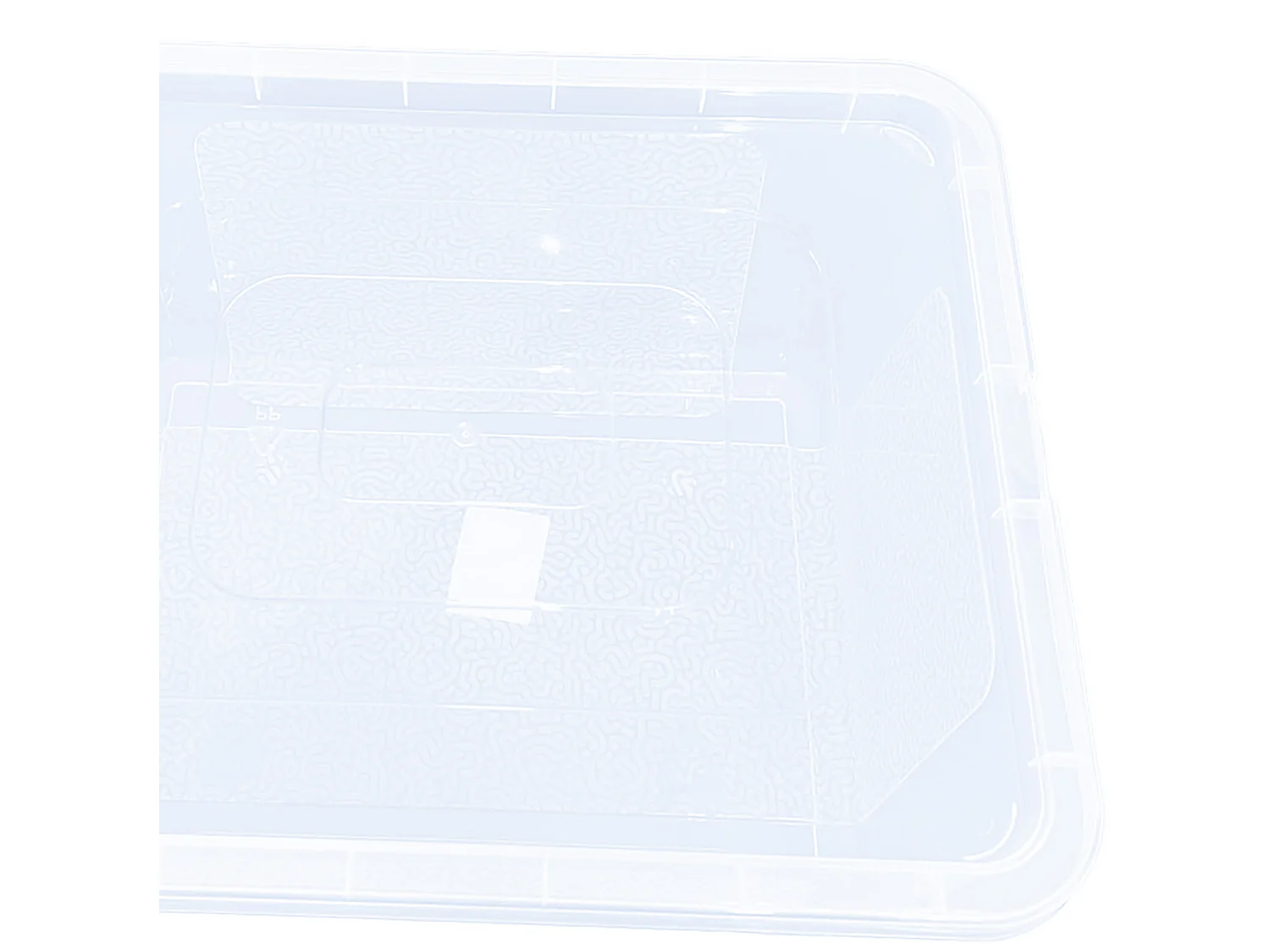 Boîte de rangement avec couvercle en plastique transparent 20 L 40x33x20 cm