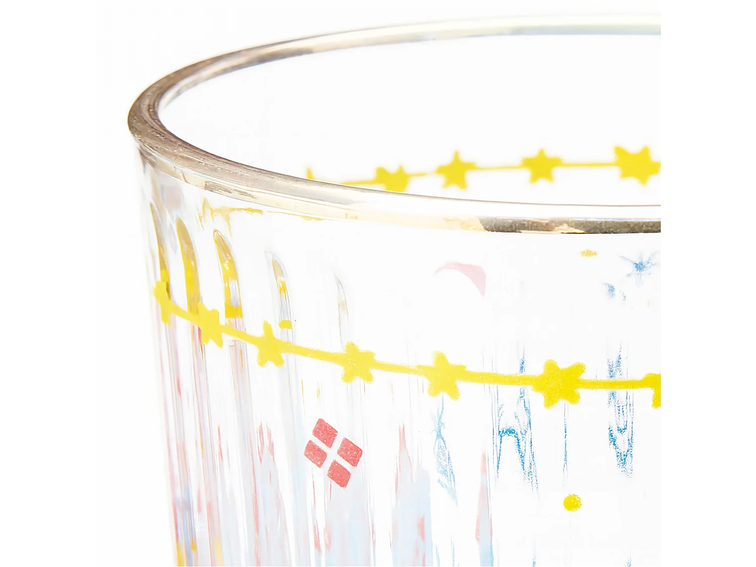 Verre de Noël décoratif en verre doré 500 ml Ø 87 x 120 mm