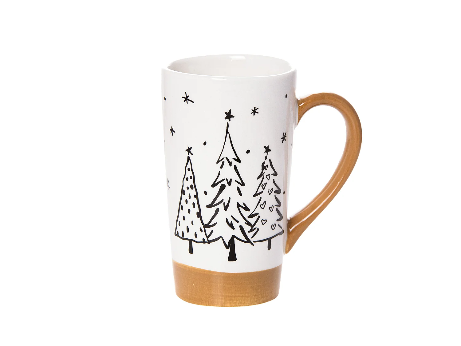 Mug de Noël en céramique cadeau blanc 570 ml 15,5 cm 9 cm