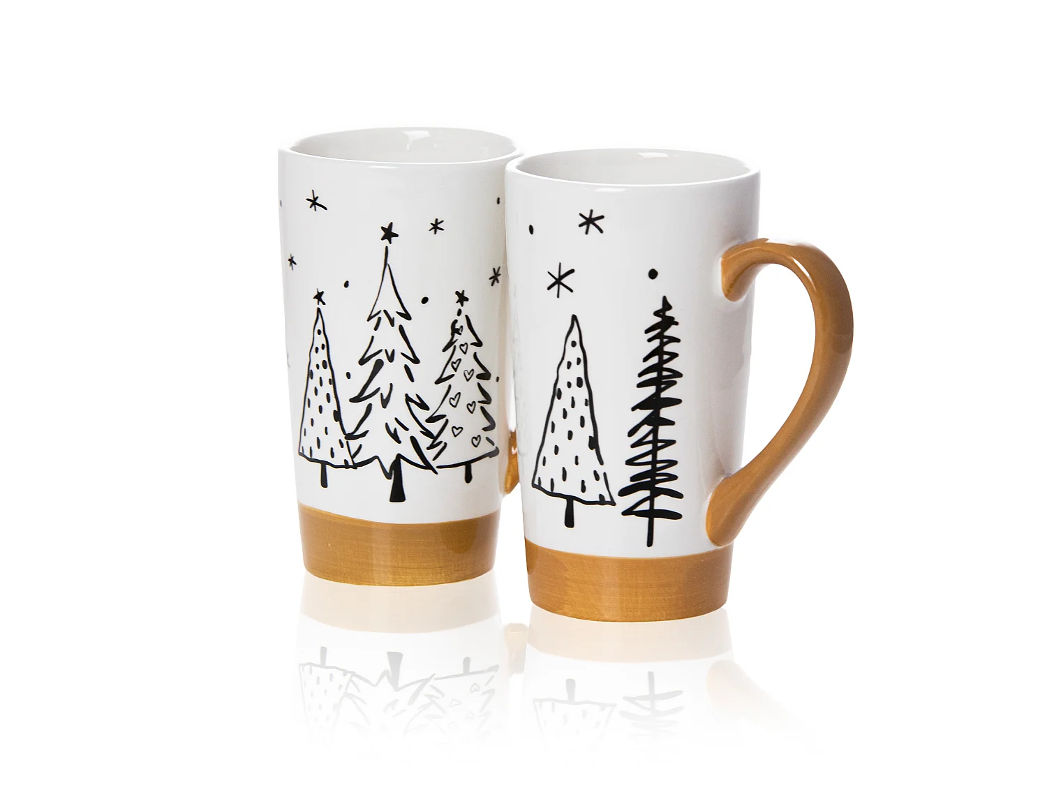 Mug de Noël en céramique cadeau blanc 570 ml 15,5 cm 9 cm