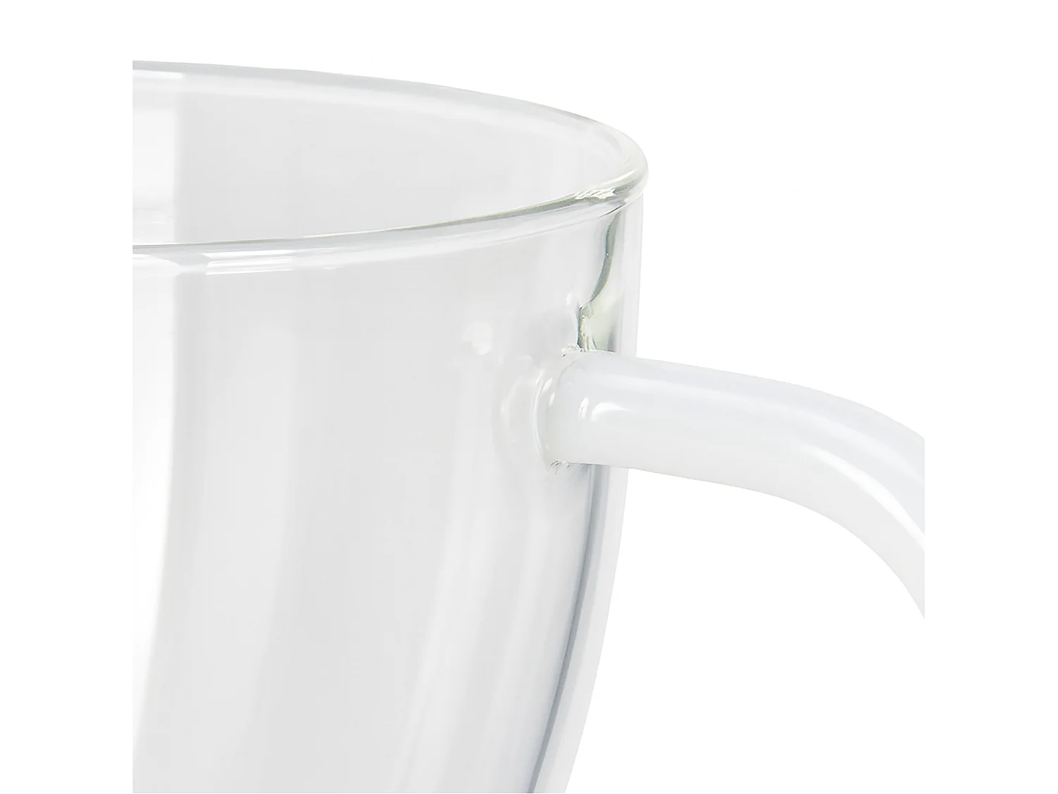 Bicchiere natalizio in vetro borosilicato decorativo marrone 400 ml 140x110x80 mm