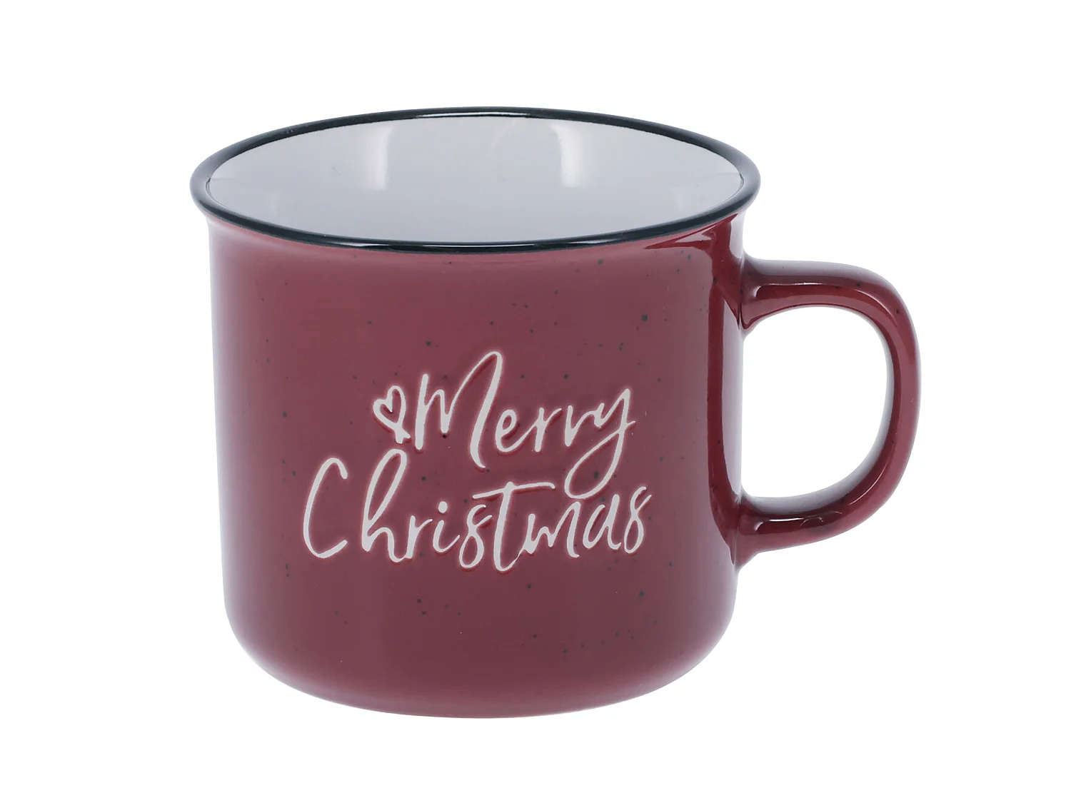Tasse de Noël en grès rouge 285 ml 9,5x8 cm