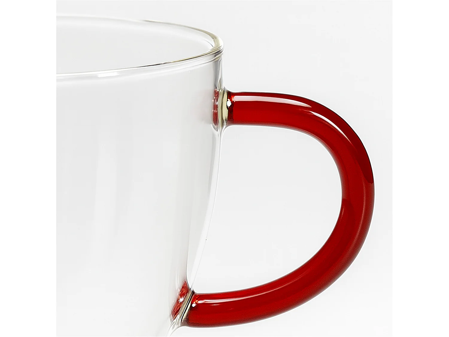 Bicchiere natalizio decorativo in vetro borosilicato 400 ml 140x110x80 mm