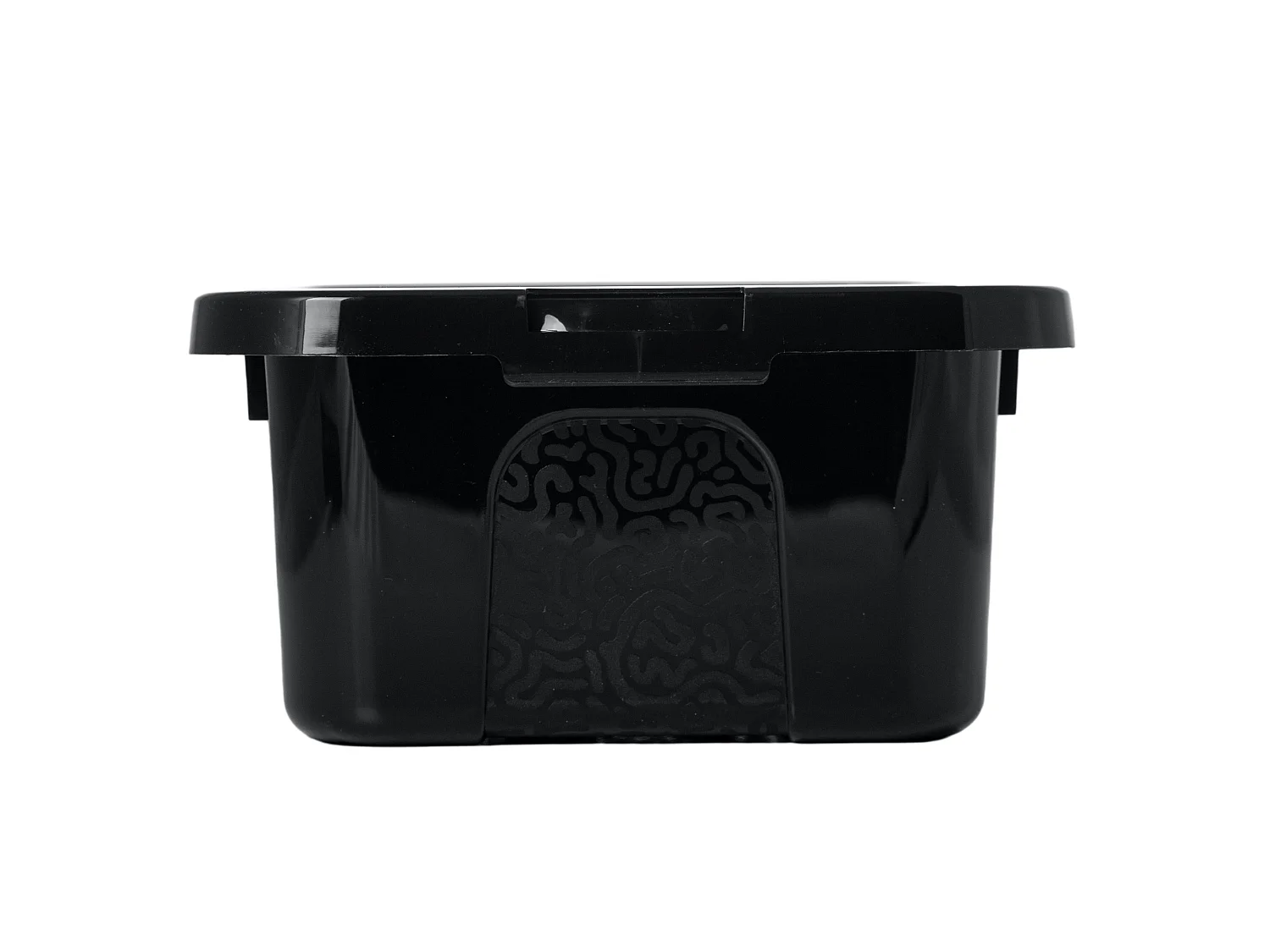 Boîte de rangement en plastique avec couvercle MultiBox, décoratif, noir, 33x20x10 cm