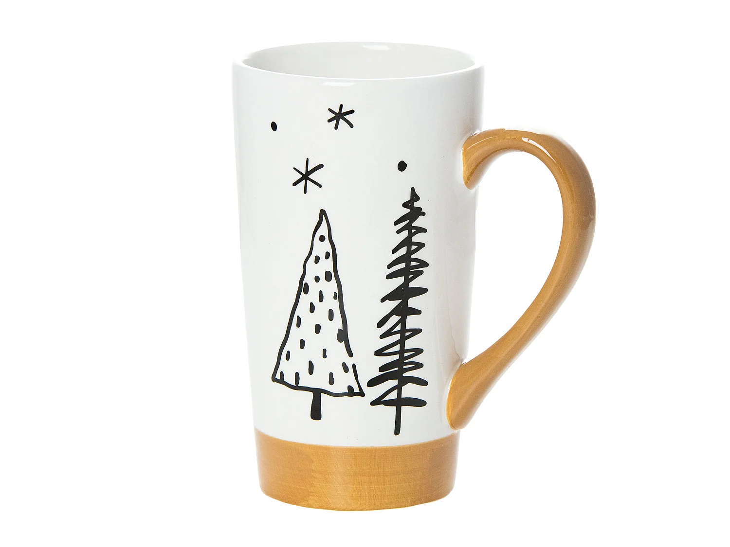 Mug de Noël en céramique cadeau blanc 570 ml 15,5 cm 9 cm