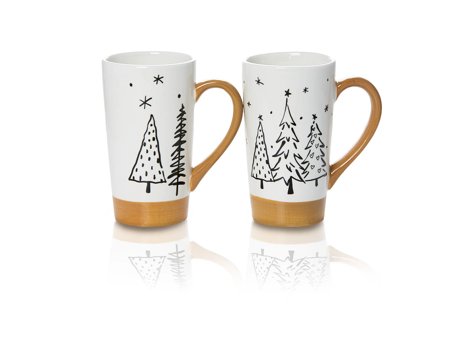 Mug de Noël en céramique cadeau blanc 570 ml 15,5 cm 9 cm