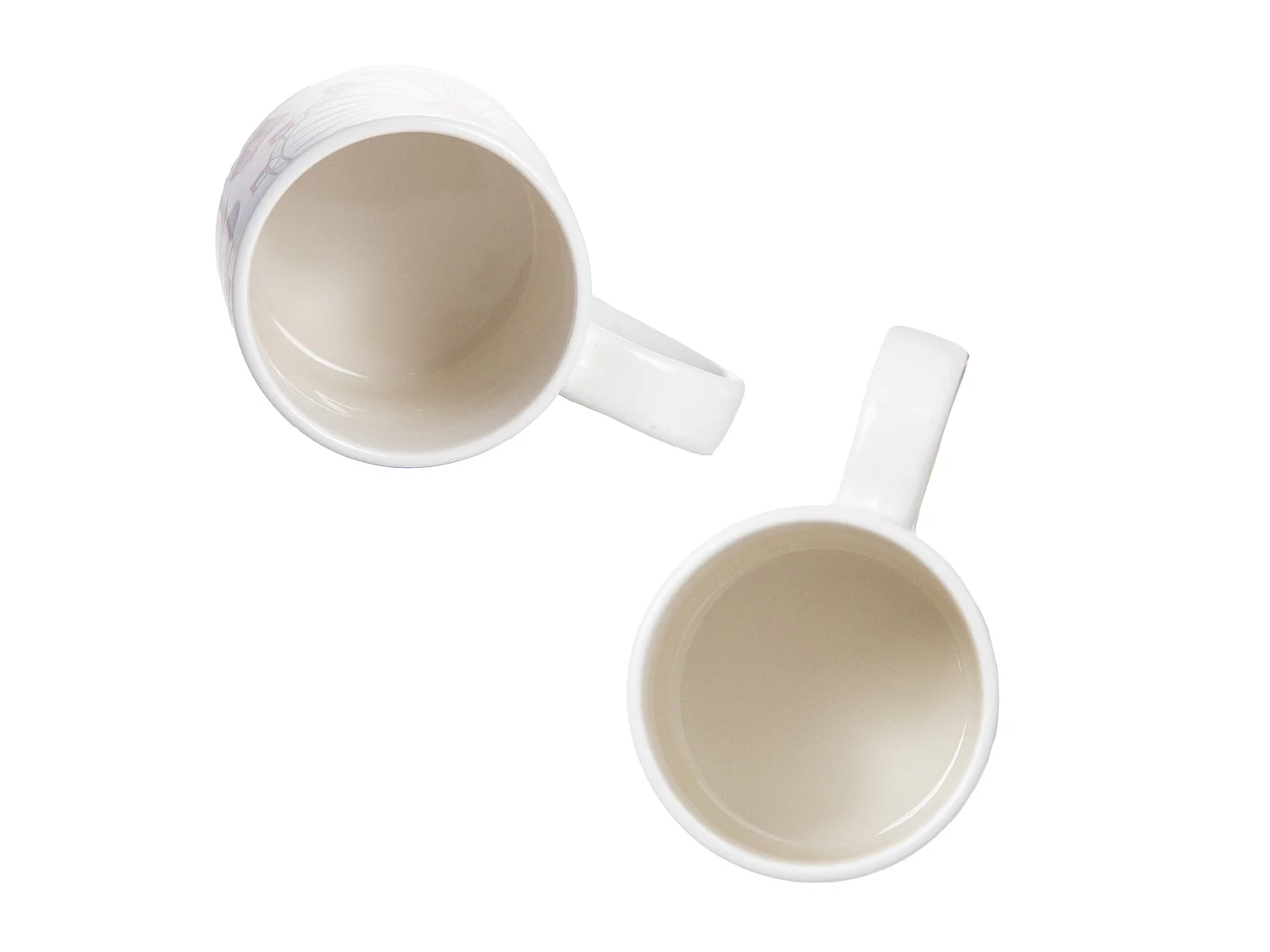 Set 4 tazze natalizie in ceramica multicolore 265 ml 8,7 cm 7,5 cm