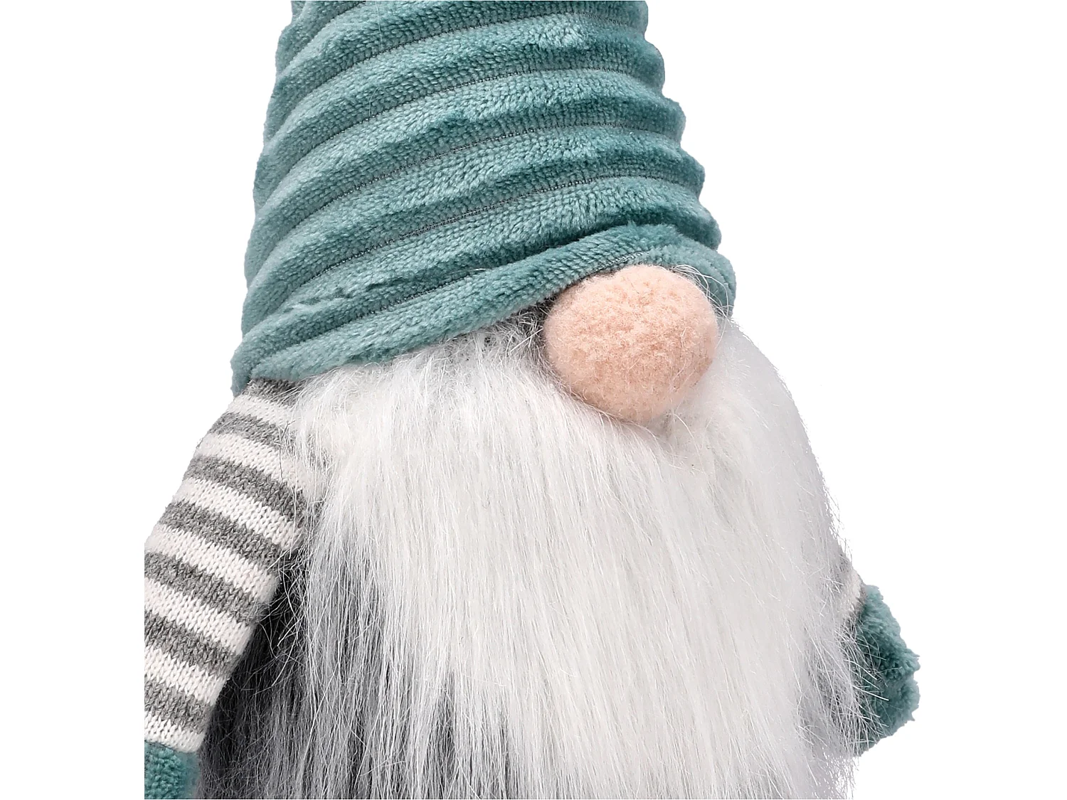 Kerstkabouter decoratief textiel rood 32x15 cm