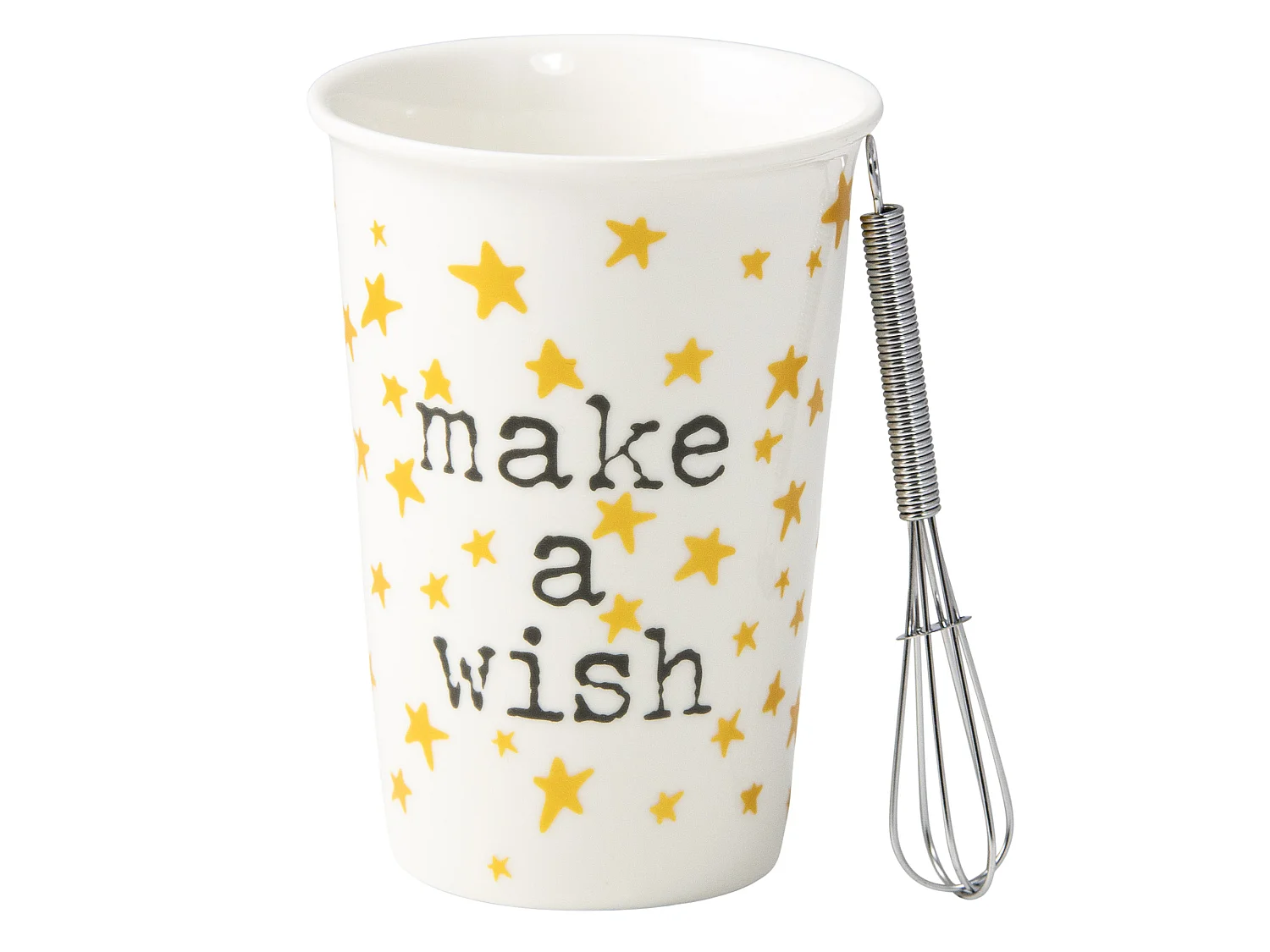 Mug de Noël en porcelaine avec mélangeur cadeau blanc 420 ml 9,1 cm 12,5 cm