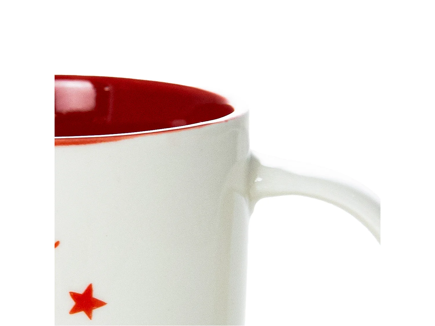 Mug de Noël cadeau en céramique blanc 370 ml 9,5 cm 9 cm