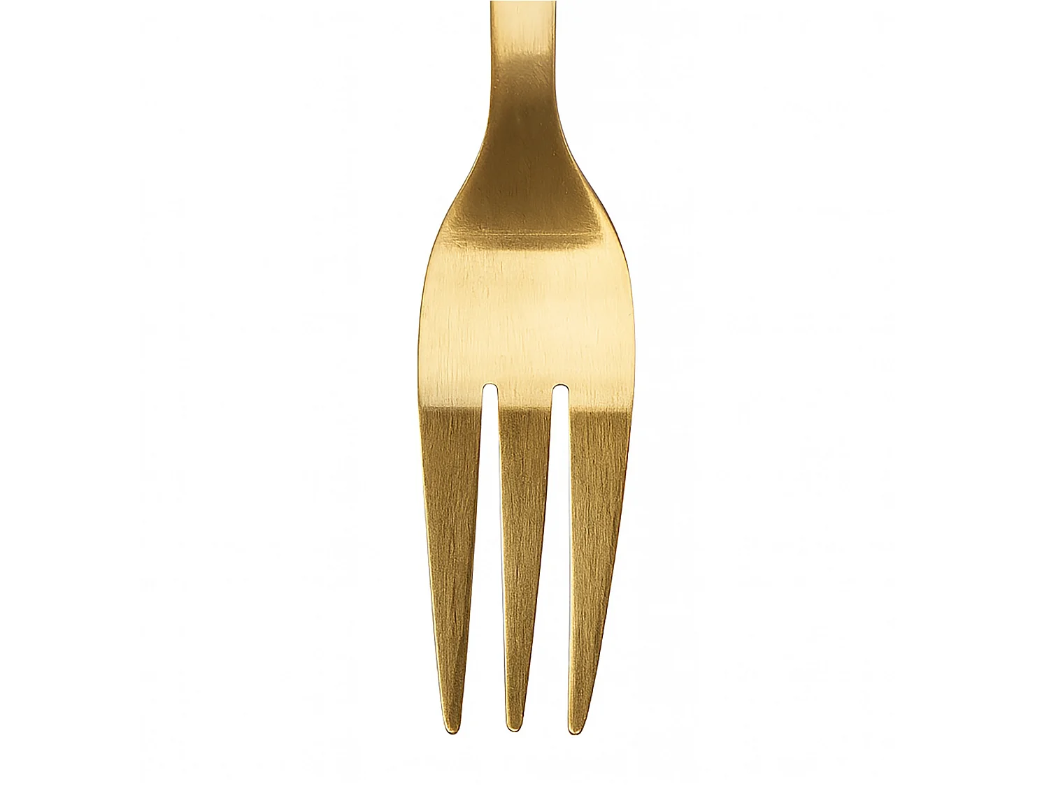 Fourchettes à dessert de Noël en acier inoxydable doré 4 pièces 16 cm
