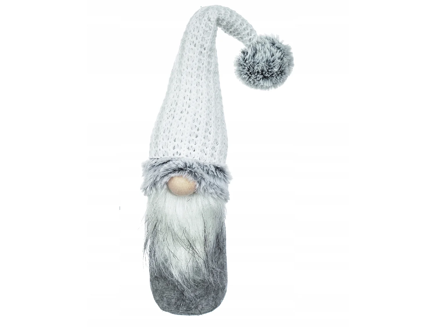 Kerstkabouter decoratief pluche rood 31x7 cm